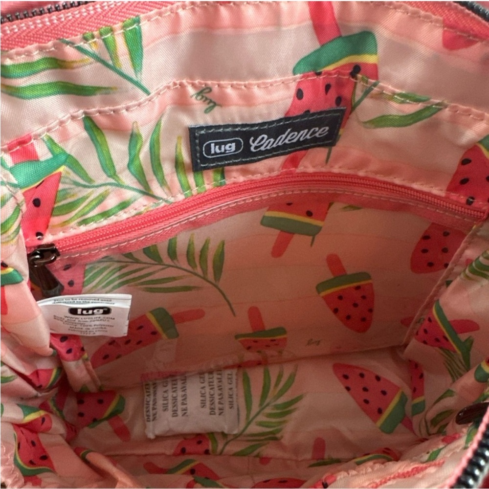 🍉LUG Cadence 🍉Metallic Watermelon 🍉 Quilted Tote Bag - Picture 2 of 9